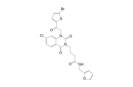 4-(1-[2-(5-bromo-2-thienyl)-2-oxoethyl]-7-chloro-2,4-dioxo-1,4-dihydro-3(2H)-quinazolinyl)-N-(2-furylmethyl)butanamide