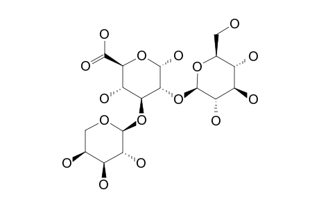 2-O-BETA-D-GLUCOPYRANOSYL-(3-O-ALPHA-L-ARABINOPYRANOSYL)-ALPHA-D-GLUCURONIC-ACID