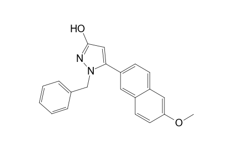 1-Benzyl-5-(6-methoxynaphthalen-2-yl)-1H-pyrazol-3-ol
