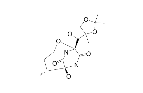 C-(5),C-(5A)-DIHYDROBICYCLOMYCIN-C-(2'),C-(3')-ACETONIDE;MAJOR-DIASTEREOMER
