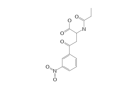 2-PROPIONAMIDO-4-(3-NITROPHENYL)-4-OXOBUTYRIC-ACID