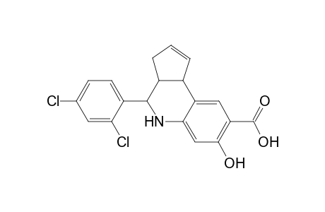 4-(2,4-dichlorophenyl)-7-oxidanyl-3a,4,5,9b-tetrahydro-3H-cyclopenta[c]quinoline-8-carboxylic acid
