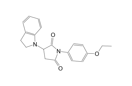3-(2,3-dihydro-1H-indol-1-yl)-1-(4-ethoxyphenyl)-2,5-pyrrolidinedione