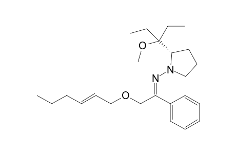 (E)-[(2S)-2-(1-ethyl-1-methoxy-propyl)pyrrolidino]-[2-[(E)-hex-2-enoxy]-1-phenyl-ethylidene]amine