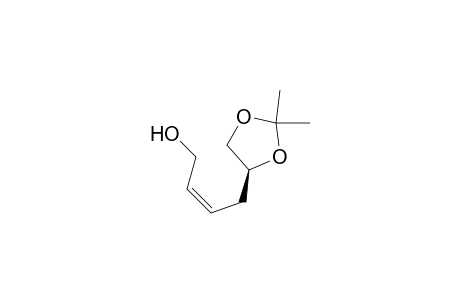 2-Buten-1-ol, 4-(2,2-dimethyl-1,3-dioxolan-4-yl)-, [S-(Z)]-