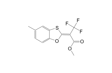 methyl (2Z)-3,3,3-trifluoro-2-(5-methyl-1,3-benzoxathiol-2-ylidene)propanoate