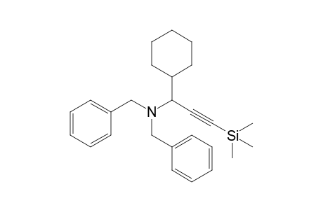 N,N-Dibenzyl-1-(cyclohexyl)-3-(trimethylsilyl)-2-propyn-1-amine
