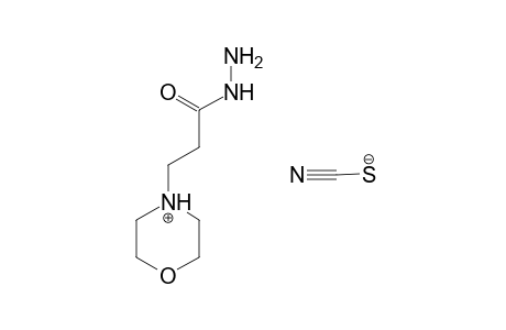 4-morpholinepropionic acid, hydrazide, thiocyanate