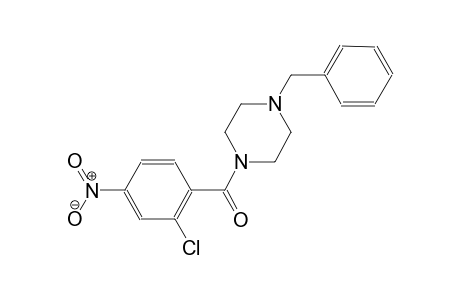 1-benzyl-4-(2-chloro-4-nitrobenzoyl)piperazine