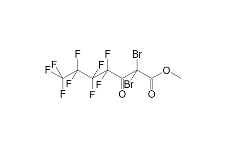 2,2-DIBROMO-4,4,5,5,6,6,7,7,7-NONAFLUORO-3-OXOHEPTANOIC ACID, METHYLESTER