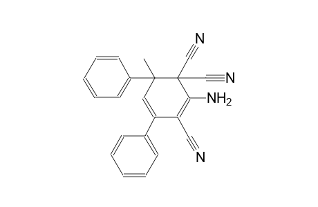 1-Amino-2,6,6-tricyano-3,5-diphenyl-5-methylcyclohexa-1,3-diene