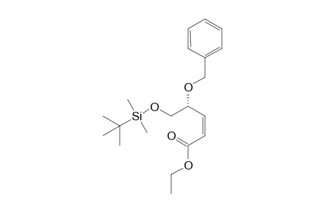 (Z)-Ethyl (4R)-benzyloxy-5-tert-butyldimethylsilyloxy-cis-2-pentenoate