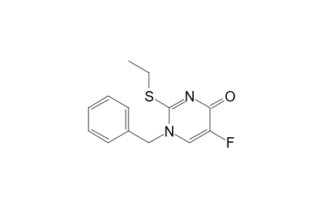 4(1H)-Pyrimidinone, 2-(ethylthio)-5-fluoro-1-(phenylmethyl)-