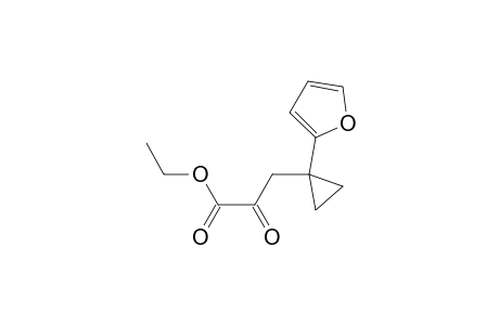 Ethyl 3-(1-(furan-2-yl)cyclopropyl)-2-oxopropanoate