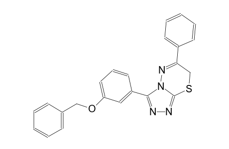 7H-[1,2,4]triazolo[3,4-b][1,3,4]thiadiazine, 6-phenyl-3-[3-(phenylmethoxy)phenyl]-