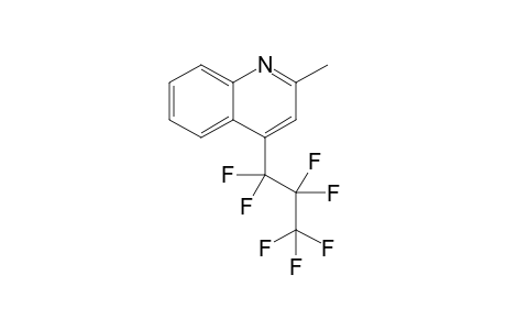 4-Heptafluoropropyl-2-methylquinoline