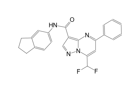 7-(difluoromethyl)-N-(2,3-dihydro-1H-inden-5-yl)-5-phenylpyrazolo[1,5-a]pyrimidine-3-carboxamide