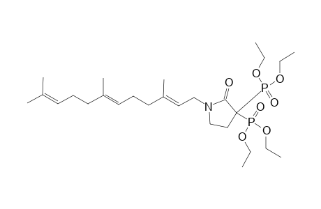 1-(3',7',11'-TRIMETHYL-2'E,6'E,10-DODECATRIENYL)-3,3-BIS-(DIETHOXYPHOSPHINYL)-2-PYRROLIDINONE;MINOR-ISOMER