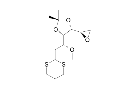 6,7-ANHYDRO-2-DEOXY-4,5-O-ISOPROPYLIDENE-3-O-METHYL-D-GLUCO-HEPTOSE-TRIMETHYLENE-DITHIOACETAL