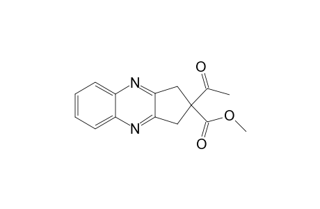 4'-Acetyl-4'-(methoxycarbonyl)-2,3-cyclopentenequinoxaline