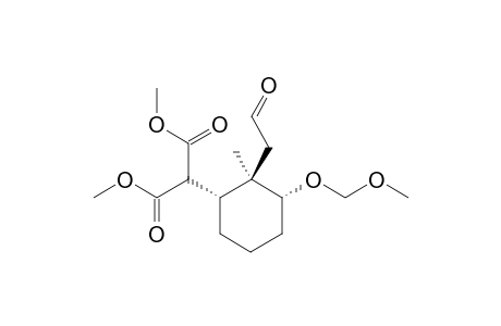 trans dimethyl [2'-(formylmethyl)-3'-methoxymethyloxy-2'-methylcyclohexyl]malonate