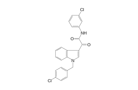 1H-Indole-3-acetamide, N-(3-chlorophenyl)-1-[(4-chlorophenyl)methyl]-.alpha.-oxo-