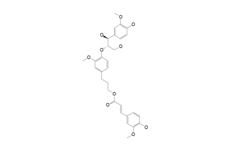 THREO-CAROLIGNAN-H;THREO-1-(4-HYDROXY-3-METHOXYPHENYL)-2-[4-[3-(4-HYDROXY-3-METHOXYCINNAMOYLOXY)-PROPYL]-2-METHOXYPHENOXY]-1,3-PROPANODIOL