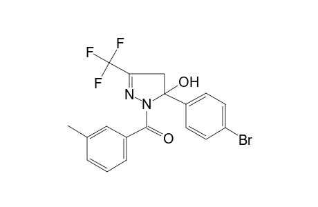 5-(4-Bromophenyl)-1-(3-methylbenzoyl)-3-(trifluoromethyl)-4,5-dihydro-1H-pyrazol-5-ol