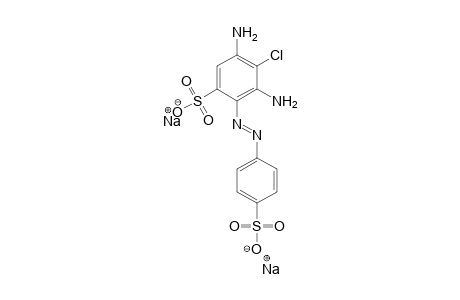Benzenesulfonic acid, 3,5-diamino-4-chloro-2-[(4-sulfophenyl)azo]-, disodium salt