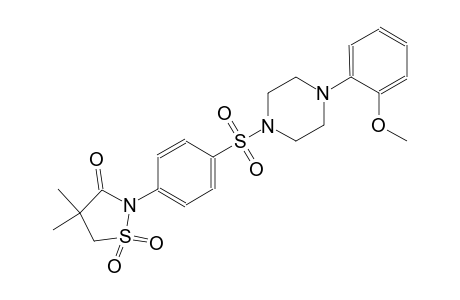 3-isothiazolidinone, 2-[4-[[4-(2-methoxyphenyl)-1-piperazinyl]sulfonyl]phenyl]-4,4-dimethyl-, 1,1-dioxide