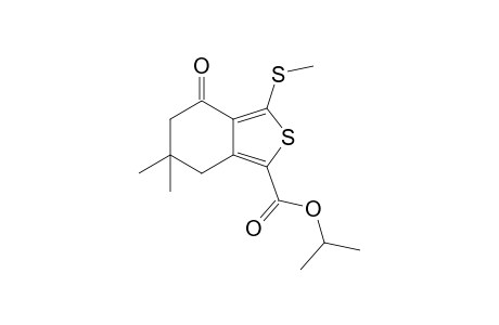 6,6-dimethyl-3-(methylthio)-4-oxo-4,5,6,7-tetrahydrobenzo[c]thiophene-1-carboxylic acid, isopropyl ester
