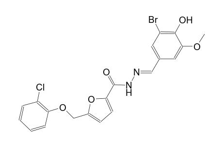 N'-[(E)-(3-bromo-4-hydroxy-5-methoxyphenyl)methylidene]-5-[(2-chlorophenoxy)methyl]-2-furohydrazide
