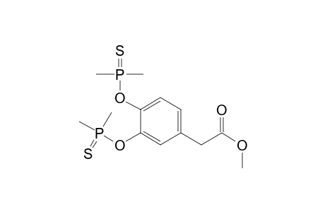 Benzeneacetic acid, 3,4-bis[(dimethylphosphinothioyl)oxy]-, methyl ester