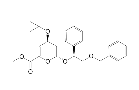(+)-(4R,6R,1'R)-4-tert-Butyloxy-6-(methoxycarbonyl)-2-(2-benzyloxy-1-phenylethoxy)dihydropyran