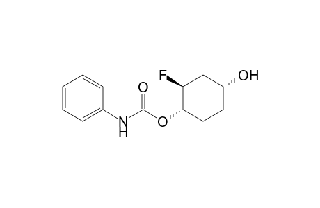 (1S,2S,4R)-(+)-2-Fluoro-4-hydroxycyclohexyl N-phenylcarbamate