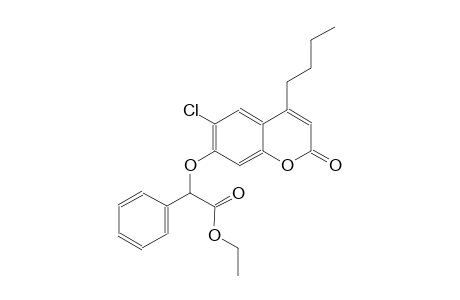 benzeneacetic acid, alpha-[(4-butyl-6-chloro-2-oxo-2H-1-benzopyran-7-yl)oxy]-, ethyl ester