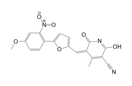 (5Z)-2,6-diketo-5-[[5-(4-methoxy-2-nitro-phenyl)-2-furyl]methylene]-4-methyl-nicotinonitrile