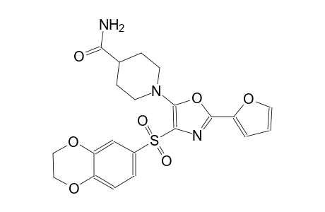 4-piperidinecarboxamide, 1-[4-[(2,3-dihydro-1,4-benzodioxin-6-yl)sulfonyl]-2-(2-furanyl)-5-oxazolyl]-