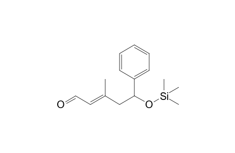 (E)-5-Phenyl-3-methyl-5-[(trimethylsilyl)oxy]pent-2-enal