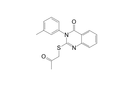 3-(3-METHYLPHENYL)-2-[(2-OXOPROPYL)-SULFANYL]-QUINAZOLIN-4(3H)-ONE