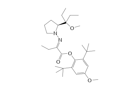 (S)-(+)-1-[1-(2,6-Di-tert-butyl-4-methoxy-1-phenoxycarbonyl)-1-propylideneamino]-2-(1-methoxy-1-ethylpropyl)pyrrolidine