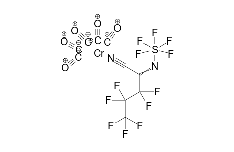 N-Pentafluoro-lambda6-sulfanyl-2-(heptafluoropropyl)methaniminisocyanid(pentacarbonylchromium)