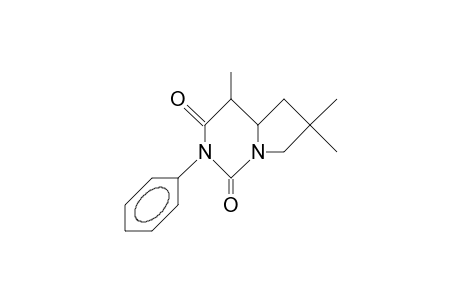 (5S,6S)-3-Phenyl-5,8,8-trimethyl-1,3-diaza-bicyclo(4.3.0)nonane-2,4-dione