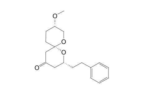 (2R,6S,9S)-9-Methoxy-2-(2-(phenyl)ethyl)-1,7-dioxaspiro[5.5]undecan-4-one