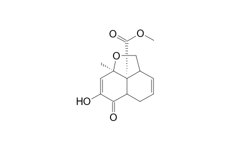 (8a,8b-cis) 8b-methoxycarbonyl-7-hydroxy-8a-methyl-2a,5,5a,6,8a,8b-hexahydro-2H-naphtho[1,8-bc]furan-6-one