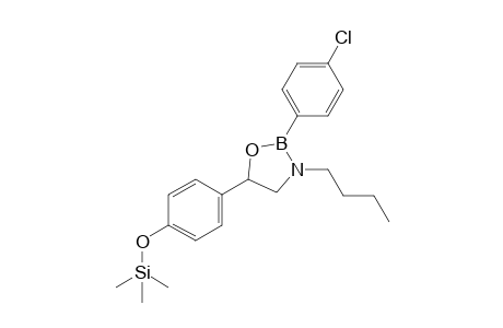 3-butyl-2-(4-chlorophenyl)-5-(4-(trimethylsilyloxy)phenyl)-1,3,2-oxazaborolidine