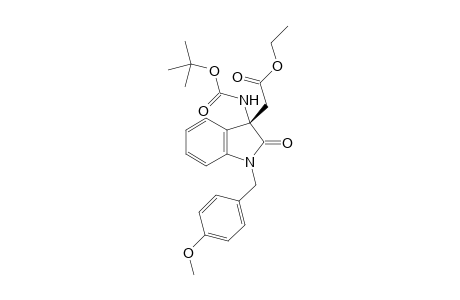 (S)-Ethyl 2-(3-((tert-butoxycarbonyl)amino)-1-(4-methoxybenzyl)-2-oxoindolin-3-yl)acetate