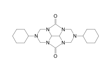1H,5H-2,3a,4a,6,7a,8a-hexaazacyclopenta[def]fluorene-4,8-dione, 2,6-dicyclohexylhexahydro-