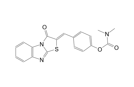 4-[(Z)-(3-oxo[1,3]thiazolo[3,2-a]benzimidazol-2(3H)-ylidene)methyl]phenyl dimethylcarbamate