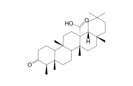 D:A-Friedooleanan-27-oic acid, 3-oxo-